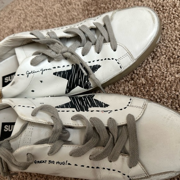 GOLDEN GOOSE Superstar Mixed Leather Sneakers. Authentic - Picture 14 of 16